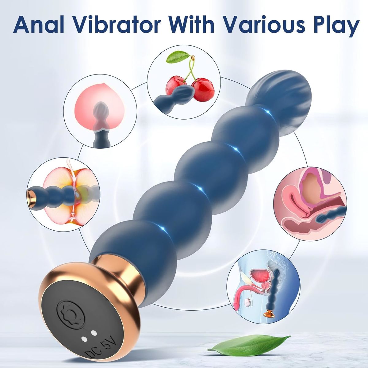 Dual Motor 10 Speeds Anal Vibrator