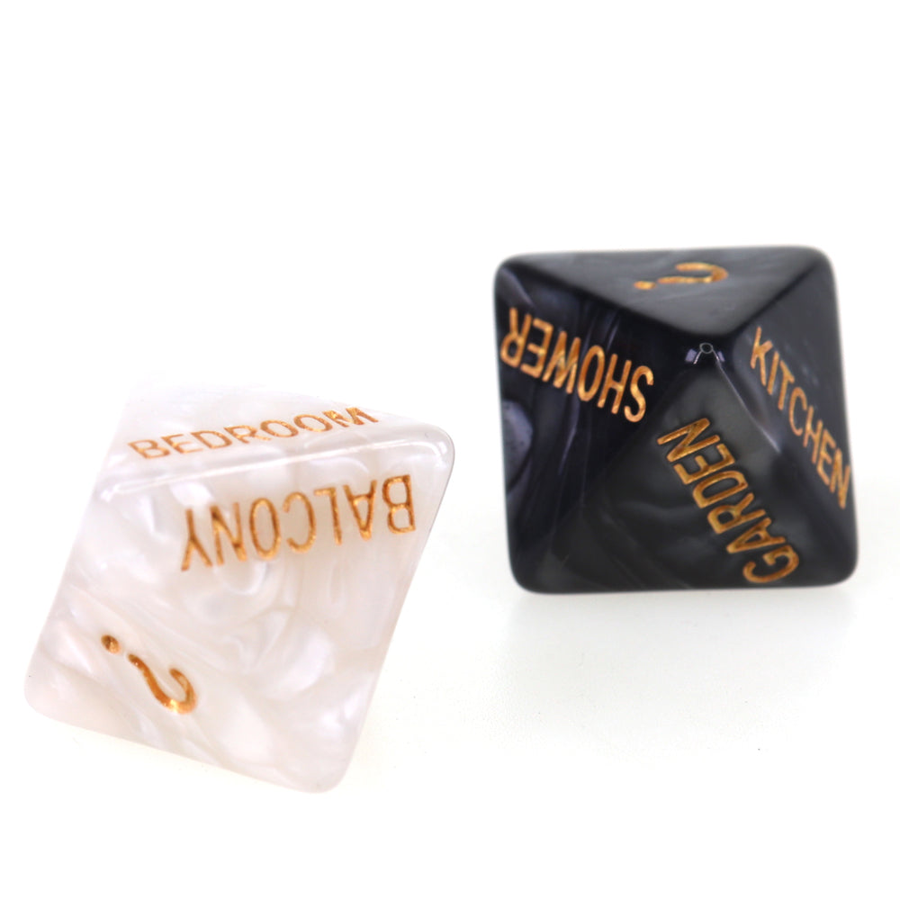 5 PCS Fun Acrylic Dice Love Dice