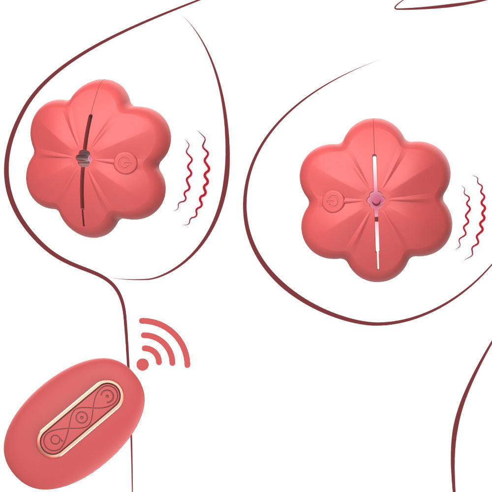 Flower Remote Control Breast Vibrator