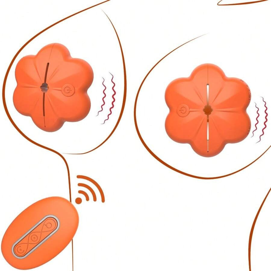 Flower Remote Control Breast Vibrator