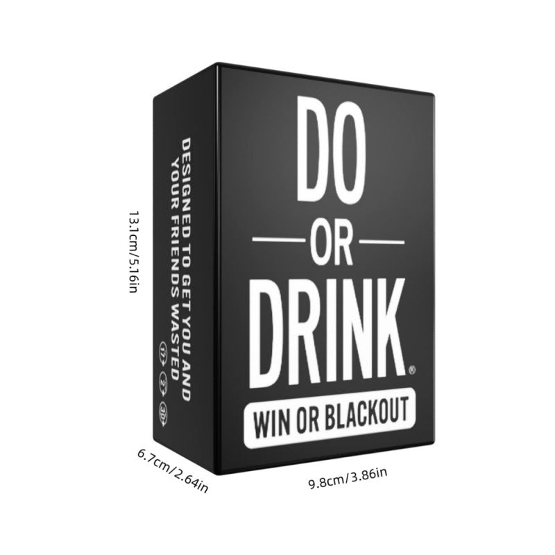 Do or Drink Win or Blackout Card Game