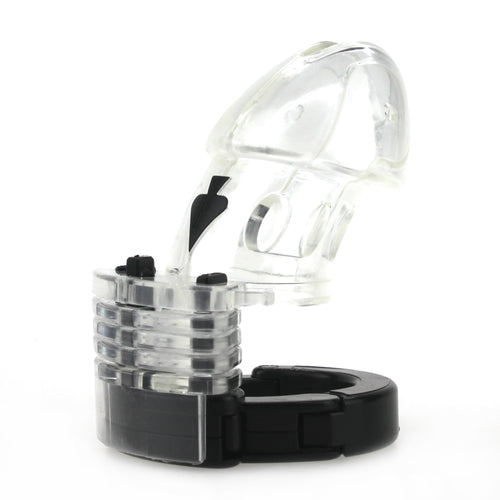 Adjustable Male Cock Cuff Chastity Device - Clear