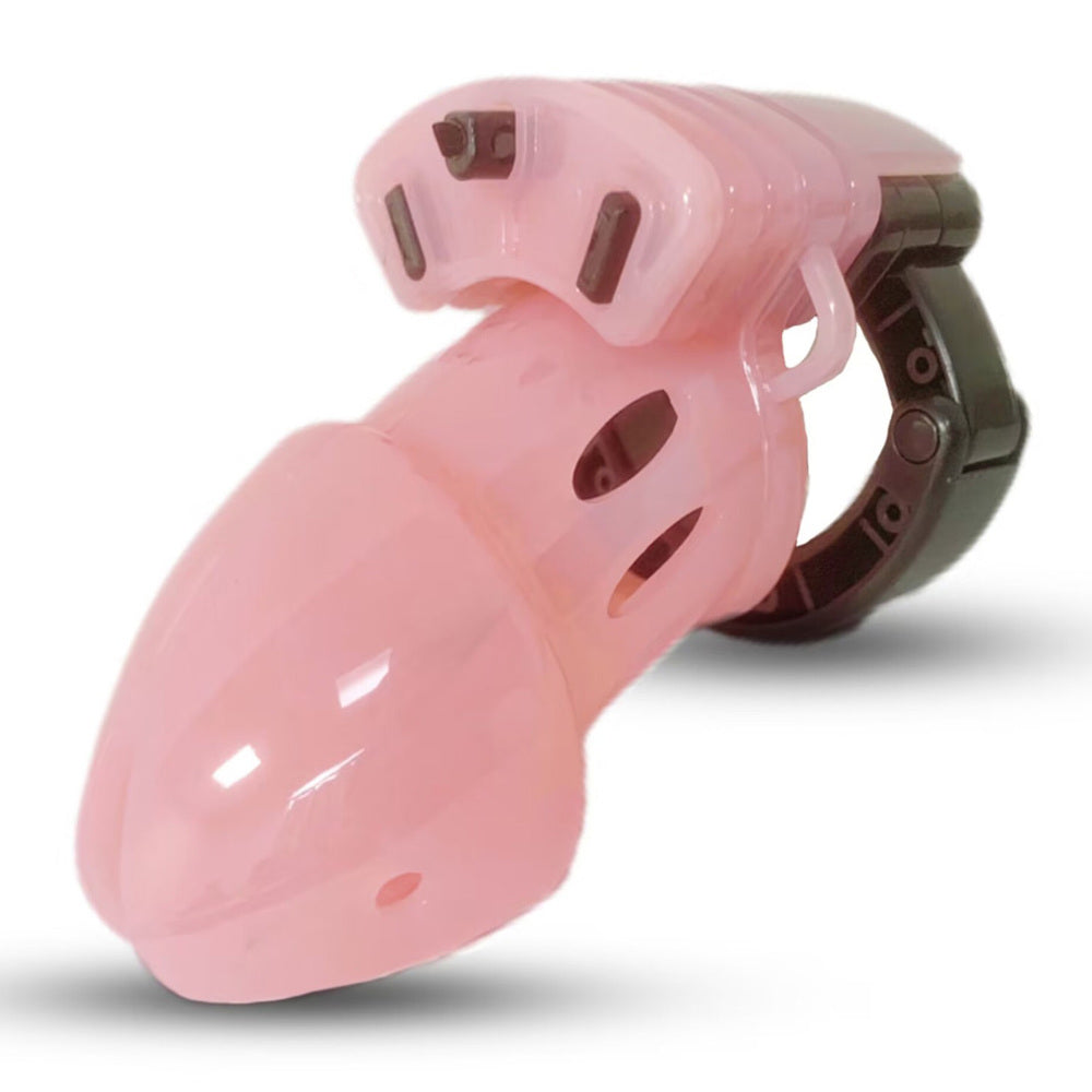 Adjustable Male Cock Cuff Chastity Device - Clear