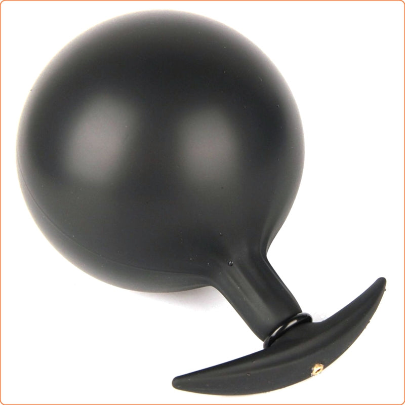 Inflatable Metal Ball Inside Butt Plug