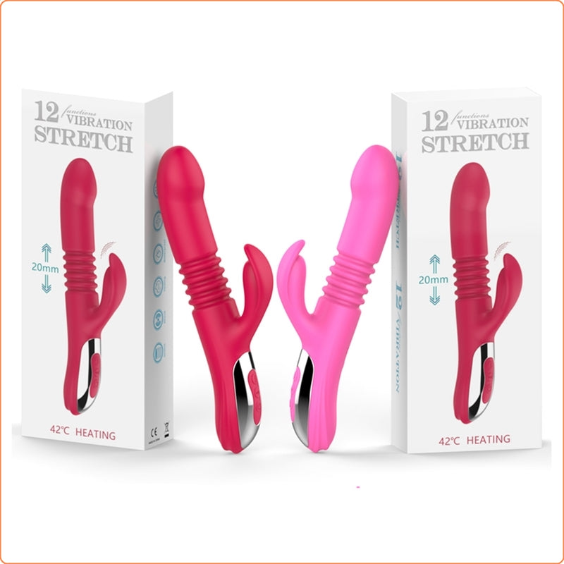 Stretch 42℃ Heating Rabbit Vibrator