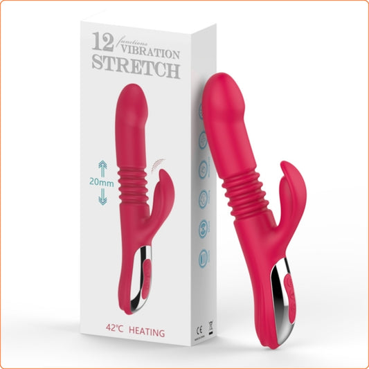 Stretch 42℃ Heating Rabbit Vibrator