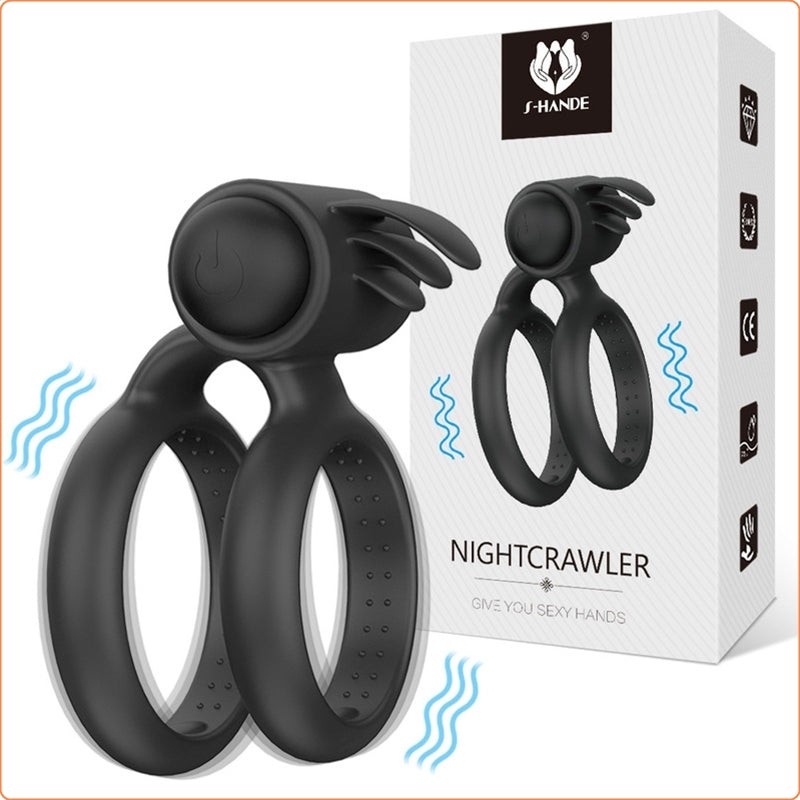 Nightcrawler Cock Ring with Double Ring