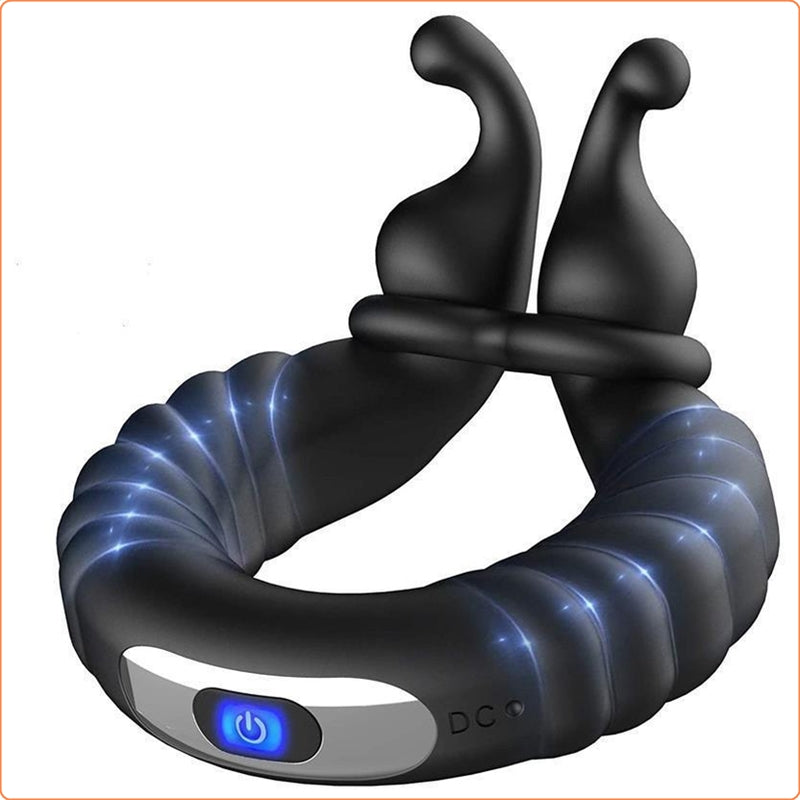 Snails Vibrating Dual Penis Ring