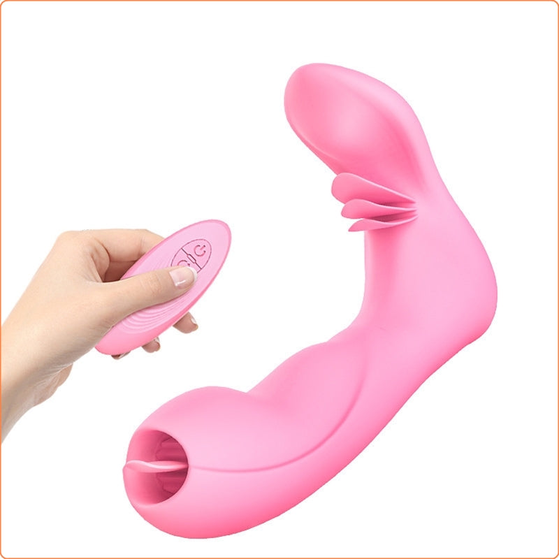 Tongue Strap-on vibrator