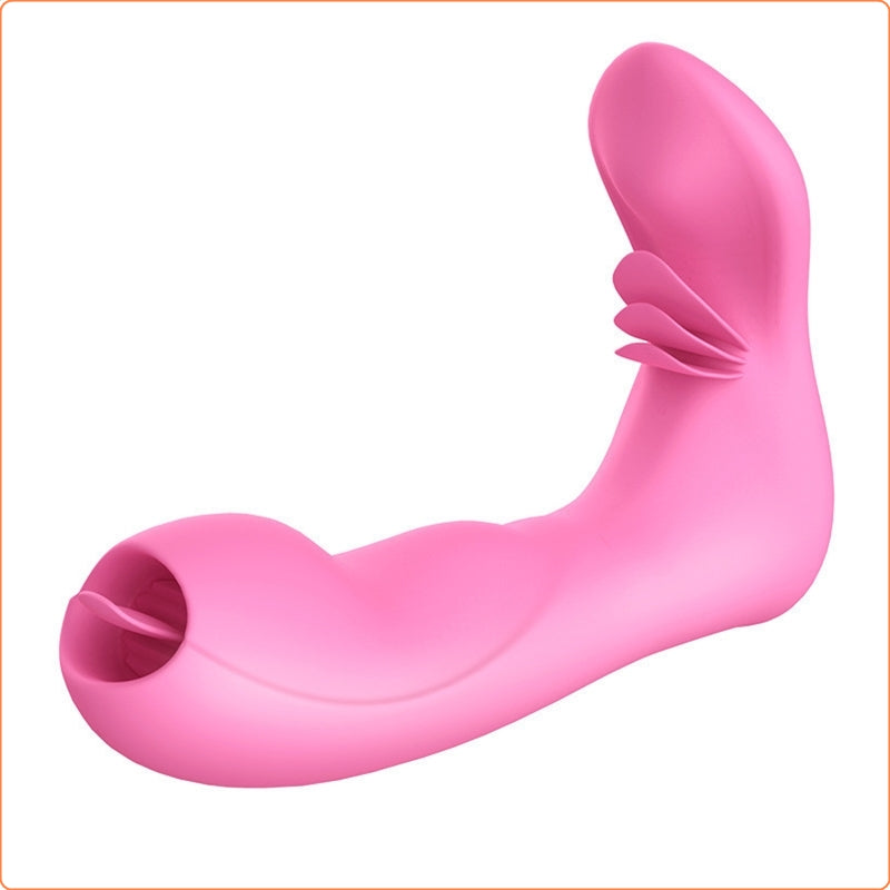 Tongue Strap-on vibrator