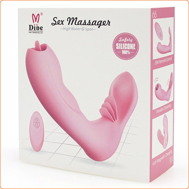 Tongue Strap-on vibrator