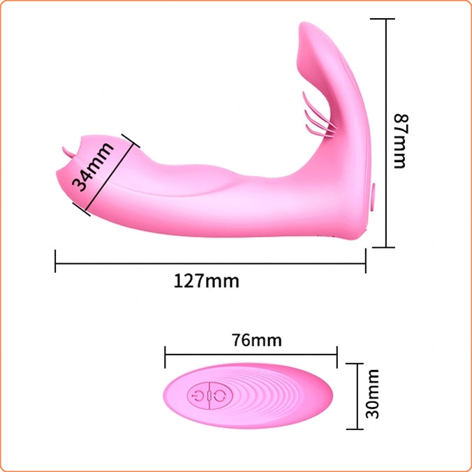 Tongue Strap-on vibrator