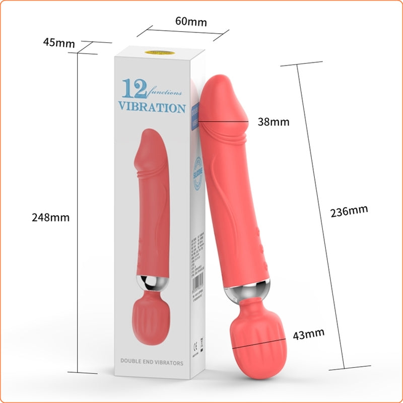 Wand Massager With Dildo Head