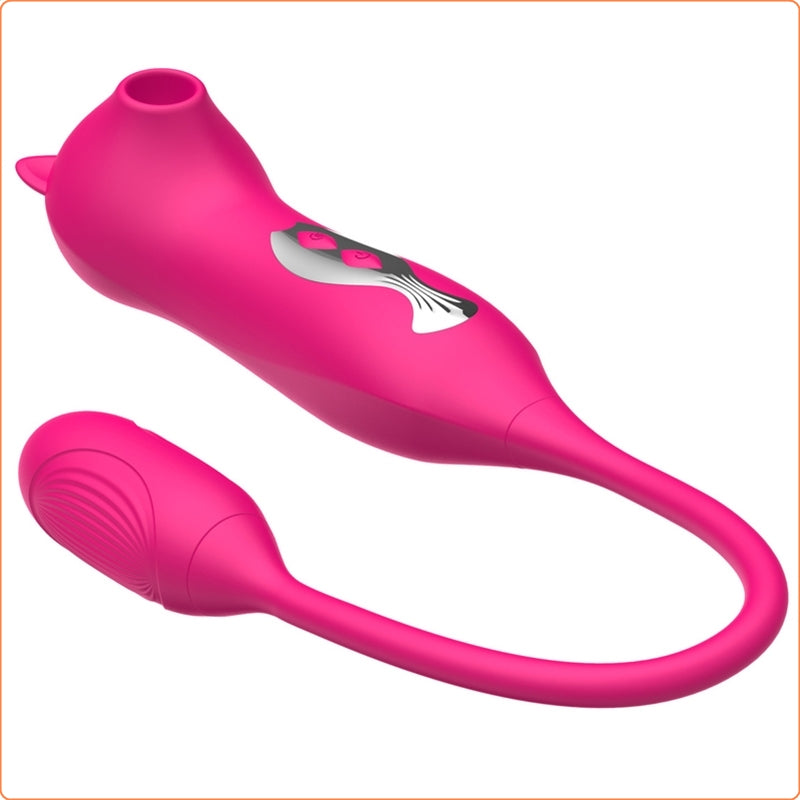 Kiss Cat 2 In 1 Suction Vibrator