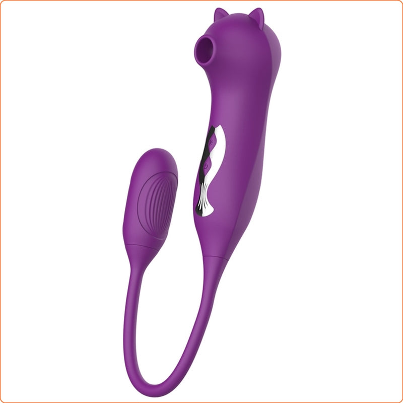 Kiss Cat 2 In 1 Suction Vibrator