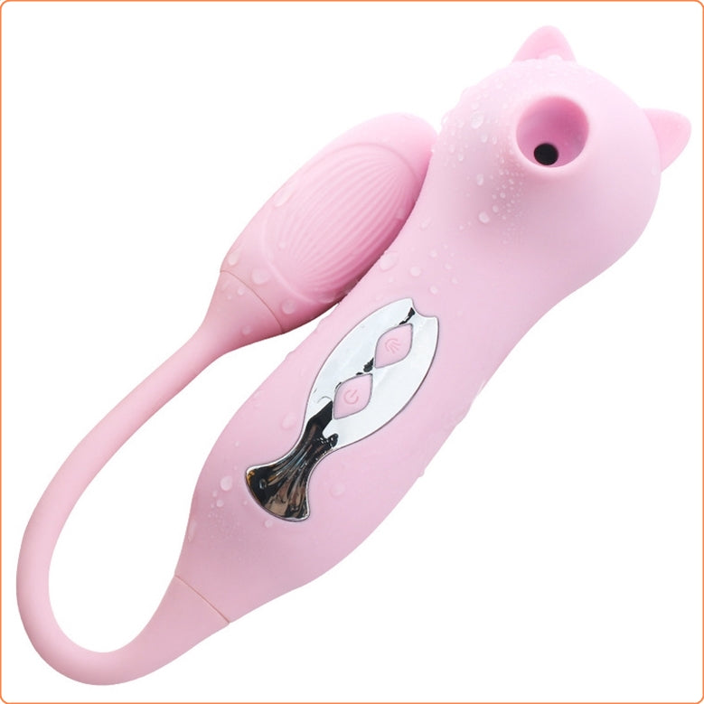 Kiss Cat 2 In 1 Suction Vibrator