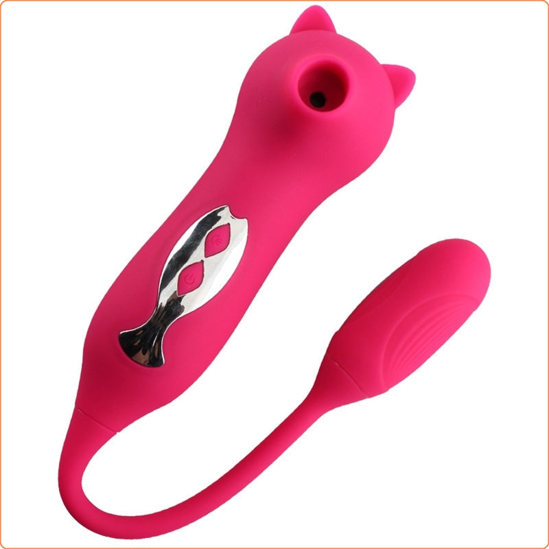 Kiss Cat 2 In 1 Suction Vibrator